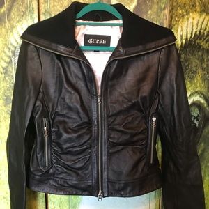 Guess juniors leather jacket